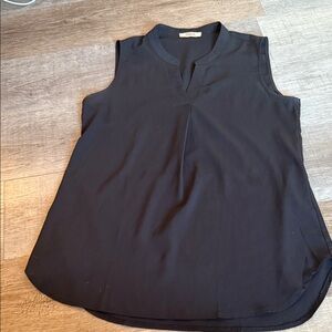 Classic Black Sleeveless Blouse